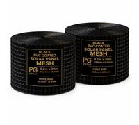 Pg 2X 30M Black Pvc Coated Solar Proofing Bird Mesh To Control Prevent Protection Barrier Stop Pigeons Nesting Under Solar Panels