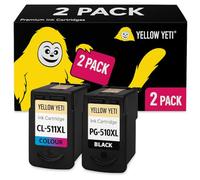 PG-510 CL-511 Ink Cartridges,PG-510 Black CL-511 Colour Replacement for Canon Pixma MP480 MP250 MX410 MP495 MP280 MP490 iP2700 iP2702(1set)