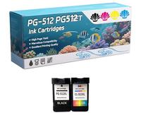 PG-512 PG512 Ink Cartridges Compatible for Canon Pixma MP230 Pixma MP240 Printers, High-Definition Printing Effect with Chip, 600 Pages (1 Set)
