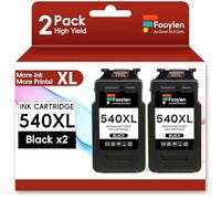 PG-540XL 540XL Ink Cartridges Black Replacement for Canon 540 Ink Cartridges XL PG540XL PG540 PG-540 for Pixma TS5150 TS5151 MG3550 MG3650 MG3650s MG3200 MG3500 MG2250 MG3600 MG4250 MG3250 MX475