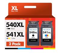 PG-540XL CL-541XL High Yield Ink Cartridges Black and Tri-Colour Combo Pack HALLOLUX Replacement for Canon 540XL 541XL Compatible for Pixma MX475 MX525 MG3650 MG3600 MG3250 MG2150 MG3100 MG3550 MG4100