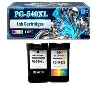 PG-540XL CL-541XL Ink Cartridges Compatible for Canon PIXMA MX375 MX390 MX394 MX395 MX432 MX430 MX434 MX435 Printers, With Chip Large Capacity 1000 Pages (1 Set)