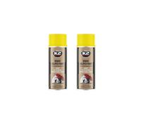 PG K2 Yellow Brake Caliper Paint Spray Lacquer, Heat Resistant up to 260°C, High Gloss Finish, 2 x 400ml Cans, OEM Quality