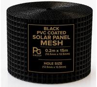 Pg Solar Bird Proofing Mesh Kit Black Pvc Coated 30mm Wire With Clips