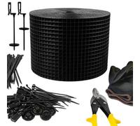 PG Solar Panel Bird Proofing Mesh Kit 30M X 0.2M Pvc-Coated With 60 Clips 100 Ties Snippers Gloves