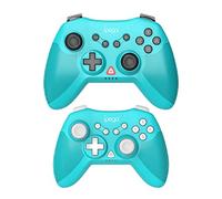 PG-SW019 Wireless Gamepad with Dual, Auto Fire, 6-Axis Gyroscope, Ergonomic Design, Long Playtime, Universal Compatibility for NS PS3 Android Windows PC, 2-Pack Parent-Child Edition