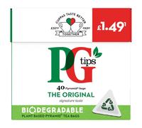 PG Tips 40 Pyramid Tea Bags 116g (Pack of 12)