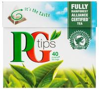 PG Tips 40 Pyramid Teabags 125 g (Pack of 12)