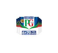 PG Tips Decaf Black Tea Bags Bulk Indulgent Velvety Rich Black Tea Perfect Flavour Release Decaffeinated 6 Packs 420 Plant Based Biodegradabl