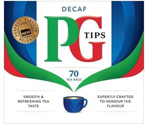 PG Tips Decaffeinated 70 Teabags (Pack of 3, Total 210 Teabags)