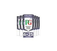 PG Tips Earl Grey Tea Bags, 150 Black Tea Enveloped Bags, Individually Wrapped, With Bergamot Flavour, Refreshing & Flavourful, Bulk Pack of 6