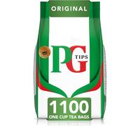 PG Tips One Cup Biodegradable Pyramid Everyday Tea Bags Bulk for Catering, Birthdays, Office Tea Breaks and Afternoon Tea, Pack Of 1100 Teabags