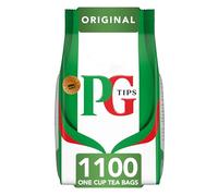 PG Tips One Cup Biodegradable Square Everyday Tea Bags Bulk for Catering, Birthdays, Office Tea Breaks and Afternoon Tea, Pack Of 1100 Teabags