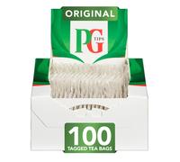 PG Tips Original | 100 Black Tea Bags Bulk | One Cup | String & Tagged | Refreshing & Flavourful | Ideal for Office Breaks & Catering, Celebrations,