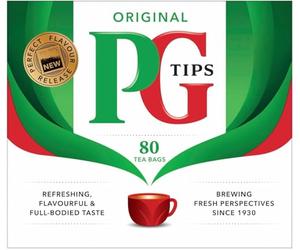 PG tips Original Biodegradable Pyramid Breakfast Tea Bags, Large Pack of 480 Everyday Teabags, Delicious Cups of Tea for any Occasion, Great for Tea Lovers (6 packs x 80 tea bags)