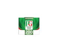 PG Tips Original Black Tea Bags Bulk Individually Wrapped String Tag Teabags Signature Taste Refreshing Flavourful 200 Plant Based Biodegradable E