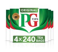 PG Tips Original | Black Tea Bags Bulk | Refreshing, Flavourful & Full-Bodied Black Tea | Perfect Flavour Release | 4 x 240 Tea Bags | 960 Plant Based