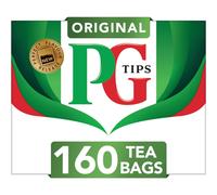 PG Tips Original, Black Tea Bags Bulk, Refreshing, Flavourful & Full-Bodied, Perfect Flavour Release, 160 Plant Based Biodegradable Teabags