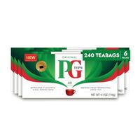 Pg Tips Premium Black Tea For a Classic Caffeinated Beverage,Pyramid Black Tea Bags,40 Count (Pack of 6)
