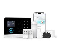 PG103 Home Security Alarm System,4G Alarm 8-Pieces-kit System with Phone APP Alert，Door/Window Sensor, Siren,Compatible with Alexa,NO Monthly Fees