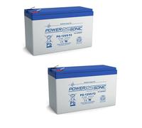 PG12V9 Power-Sonic Rechargeable Lead Acid 12 V 8.5Ah Batteries (2x)