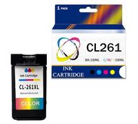 PG260 CL261 Compatible Replacement for Canon PG-260XL CL-261XL Ink Cartridges Combo Pack Work with P-IXMA TR7020 TR7020A TR7022 TS6420 TS6400 TS5320 TS5350 TS5300 TS6420A Printer,C/M/Y-1Pack