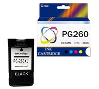 PG260 CL261 Compatible Replacement for Canon PG-260XL CL-261XL Ink Cartridges Combo Pack Work with P-IXMA TR7020 TR7020A TR7022 TS6420 TS6400 TS5320 TS5350 TS5300 TS6420A Printer,BK-1Pack