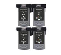 PG40 CL41 Compatible Ink Cartridge,Compatible For Canon PG 40 41 Pg-40 Cl-41 For Printer IP1600 IP1200 IP1900 MP140 MP150 MX300 MX310 MP160(2 BK 2 Color)
