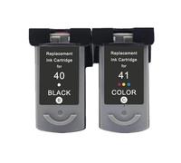 PG40 CL41 Compatible Ink Cartridge,Compatible For Canon PG 40 41 Pg-40 Cl-41 For Printer IP1600 IP1200 IP1900 MP140 MP150 MX300 MX310 MP160(1 BK 1 Color)