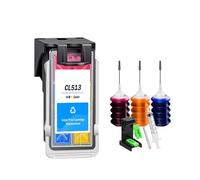 PG512 CL513 Refillable Ink Cartridge Pg 512 Cl 513,Compatible For Canon IP2700 2702 MP280 MP282 MP480 MX320 MX330 Printer(1Tricolor with ink)