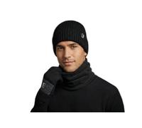 PGA Tour 3pc Set w/Gaiter, Beanie & Winter Golf Glove, Caviar Black