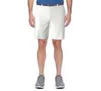 PGA TOUR 9" Men’s Golf Shorts with Active Waistband, Solid Stretch Fabric, Sun Protection, Moisture-Wicking, Bright White, 32