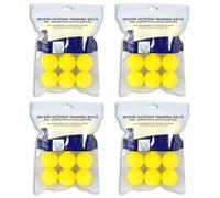 PGA Tour Foam Golf Balls PU Dimple Practice Training Yellow Sponge Balls 4x 12pk