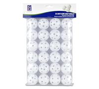 PGA TOUR Golf Practice Balls 24 Pack - Lightweight Plastic Airflow Balls for Indoor & Outdoor Use, Simulate True Golf Ball Flight, Safe & Durable, Enhanced Control, White