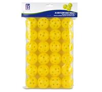 PGA TOUR Golf Practice Balls 24 Pack - Lightweight Plastic Airflow Balls for Indoor & Outdoor Use, Simulate True Golf Ball Flight, Safe & Durable, Enhanced Control, Yellow