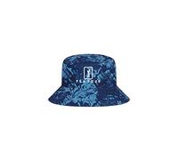 PGA Tour Men's Reversible Camo Bucket Hat, Classic Style, Double-Side with Print or Solid Colour Cap, Peacoat, One Size
