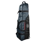 PGA TOUR Golf Travel Bag with Reinforced Rubber Pull Handle, Lockable Easy-Glide Zip Pulls, Large Storage Compartments, Tough Fabric, & Smooth Rolling Ball Bearing Skate Wheel - Golf Bags for Men