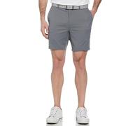 PGA Tour Mens 7” Flat Front Performance Stretch Golf Shorts with Active Waistband, Quiet Shade, 32
