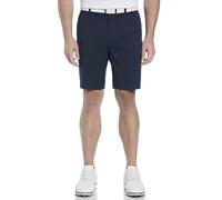 PGA TOUR Men's 9" Solid Golf Shorts with Active Waistband, Black Iris, 36