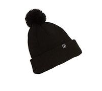 PGA TOUR Men's Beanie Hat, Black with Pom Pom, One Size