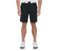 PGA TOUR Men's Expandable Flat Front Short, Caviar, 32