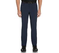 PGA TOUR Men's Flat Front Comfort Stretch 5 Pocket Pant Golf, Deep Navy Heather, 36W x 30L