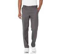 PGA TOUR Men's Flat Front Golf Pant with Expandable Waistband, Asphalt, 44W x 32L