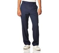PGA TOUR Men's Flat Front Golf Pant with Expandable Waistband, Black Iris, 36W x 30L