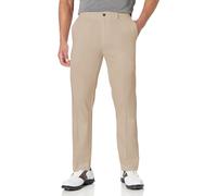 PGA TOUR Men's Flat Front Golf Pant with Expandable Waistband (Waist Size 30-44 Big & Tall), Chinchilla, 42W x 32L