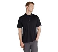 PGA TOUR - Men's Golf Polo Shirt, Airflux Solid Mesh Polo, Breathable, Short Sleeve, Natural Stretch, Regular Fit, Caviar, XXL