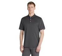 PGA TOUR - Men's Golf Polo Shirt, Airflux Solid Mesh Polo, Breathable, Short Sleeve, Natural Stretch, Regular Fit, Asphalt, XL