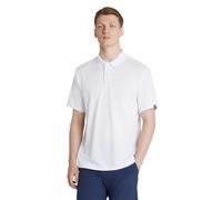 PGA TOUR - Men's Golf Polo Shirt, Airflux Solid Mesh Polo, Breathable, Short Sleeve, Natural Stretch, Regular Fit, White, XXL