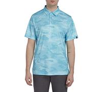 PGA TOUR - Men's Golf Polo Shirt, Camo Print, Natural Stretch, Regular Fit, Short Sleeve, Bluefish, XX-Large