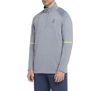 PGA Tour - Men's Long Sleeve Golf Quarter Zip, Stretch Shoulder Seams, Regular Fit, Grey, Medium